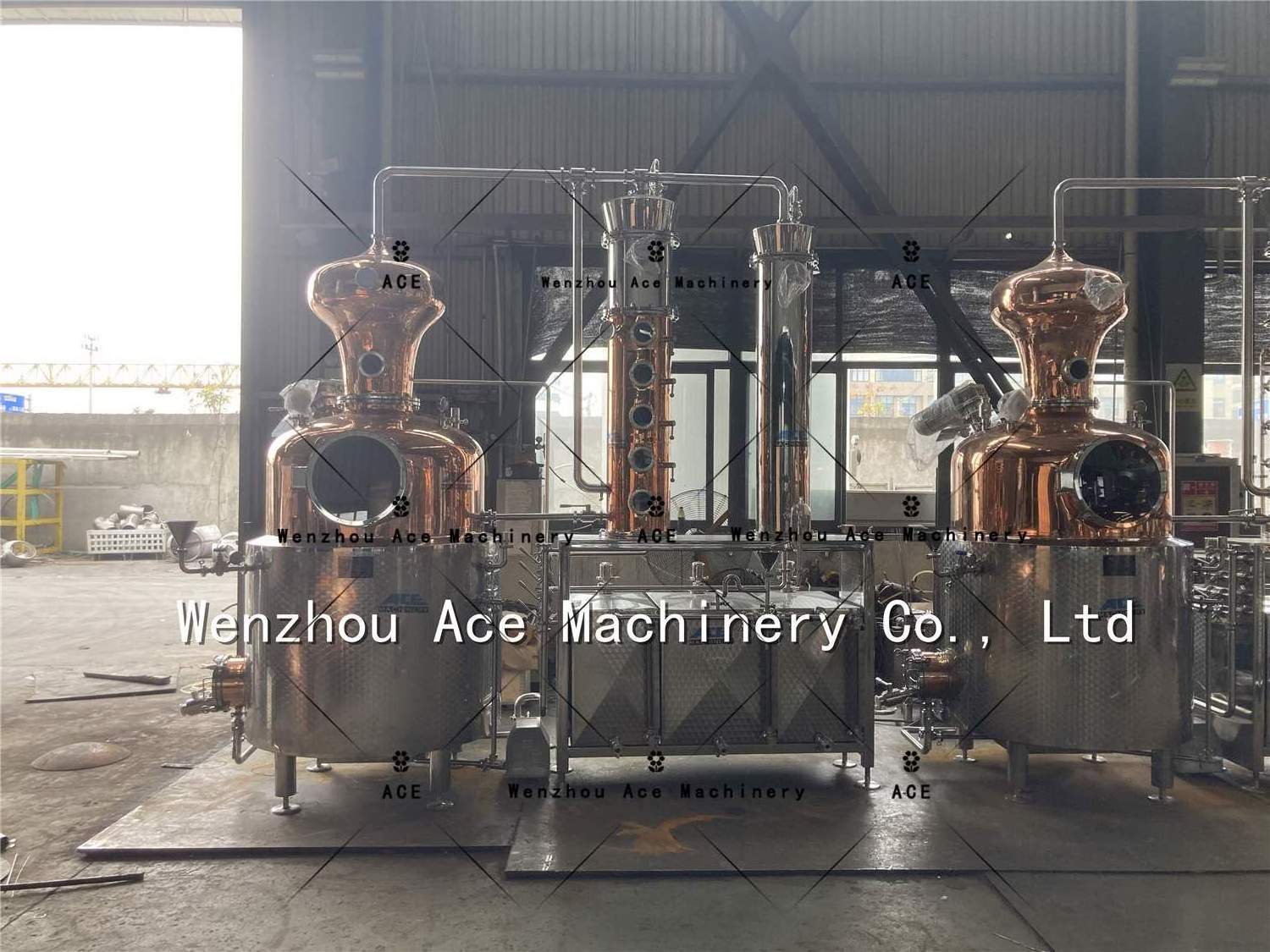 Ace Stills Red Copper Distiller Tower Vodka Still Multi-Spirit Available Reflux Column Still Distillation