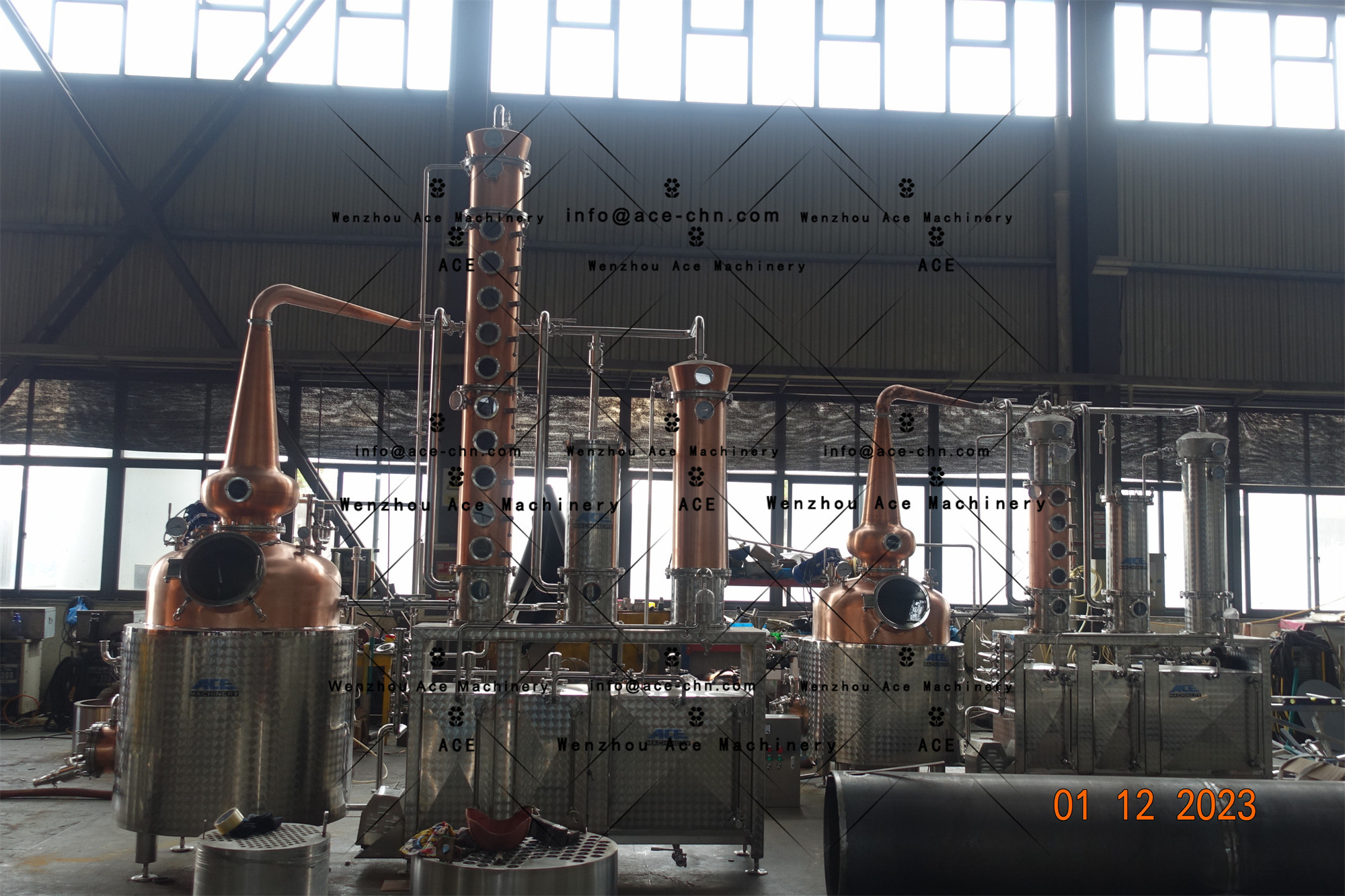 Ace Stills Red Copper Distiller Tower Vodka Still Multi-Spirit Available Reflux Column Still Distillation