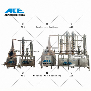 Ace Stills Alcohol Spirits Processing Types Distillation Equipment,Custom Dimension Glass Distillation Column