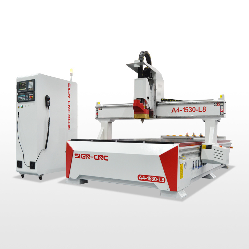 Best Price SIGN A4-1530/2030/2040-L8  high speed spindle motor foroodworking Engraving ATC CNC Router Machine