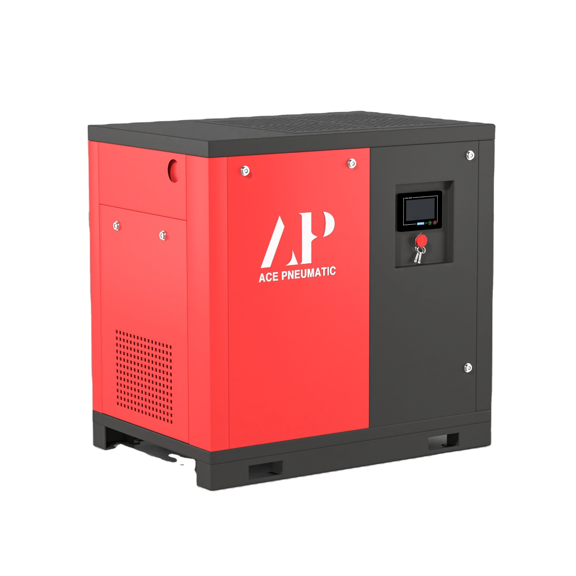 7.5kw15kw22kw75kw energy-saving complete set of industrial screw air compressor, with air storage tank dry machine