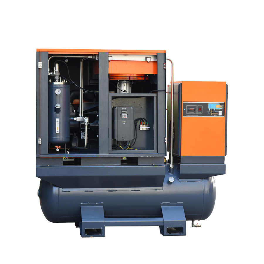 ACE Adopting Germany technology Soundless Rotary Pm Motor 37kw 8/10bar Silent Compressor Including Air Tank And Dryer