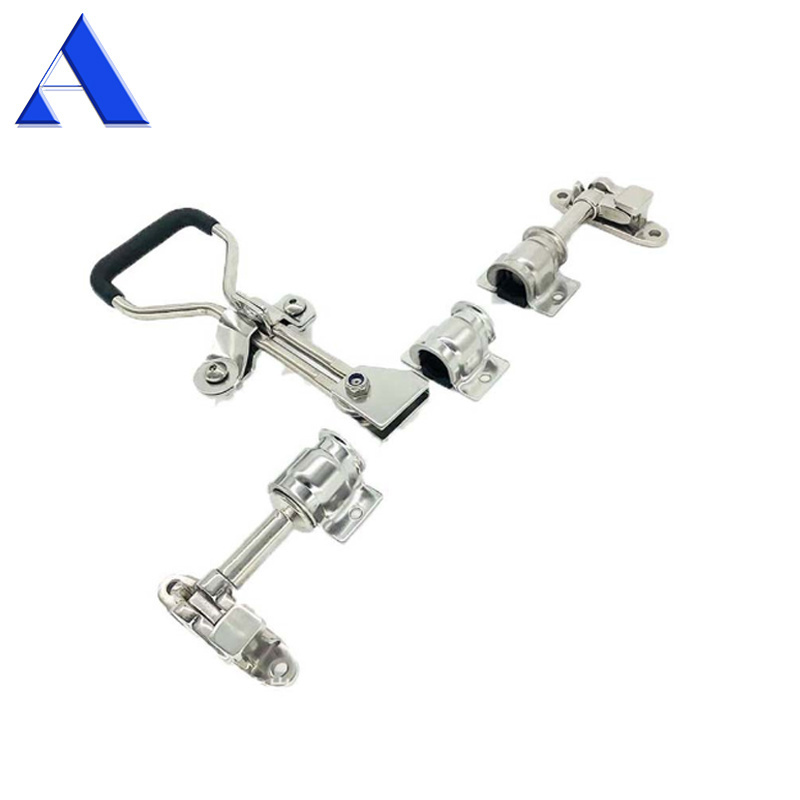 High Quality 304 316 Stainless Steel Truck Body Locking Gear Parts Refrigerated Van Box Truck Double Door Lock set