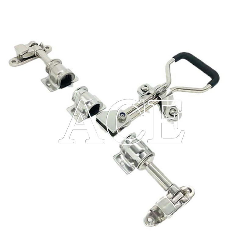 High Quality 304 316 Stainless Steel Truck Body Locking Gear Parts Refrigerated Van Box Truck Double Door Lock set