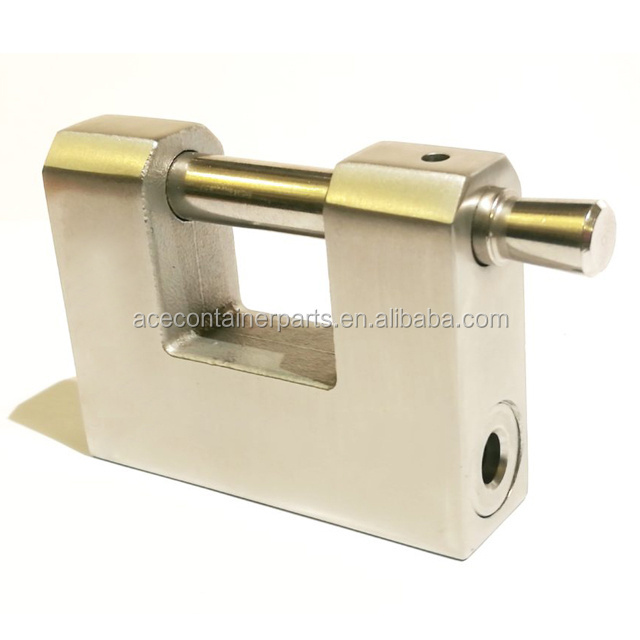 Stainless Steel Smart Safety Rectangular Padlock for Lockbox Shipping Container Door Lock Box