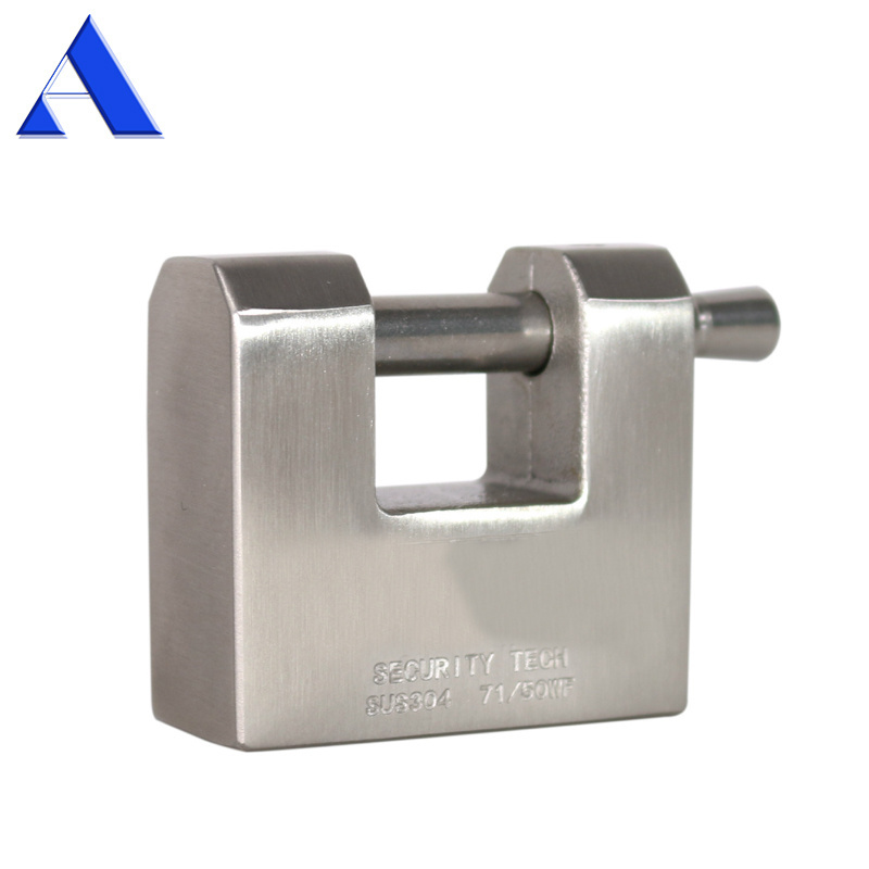 Stainless Steel Smart Safety Rectangular Padlock for Lockbox Shipping Container Door Lock Box