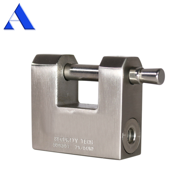 Stainless Steel Smart Safety Rectangular Padlock for Lockbox Shipping Container Door Lock Box