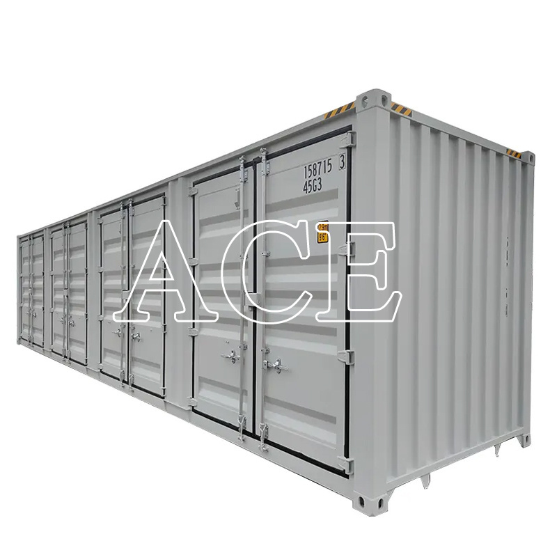 Multi Side Door Open Portable Storage Units 40 foot 40 ft 40ft 4 Door HC Side Opening Shipping Containers