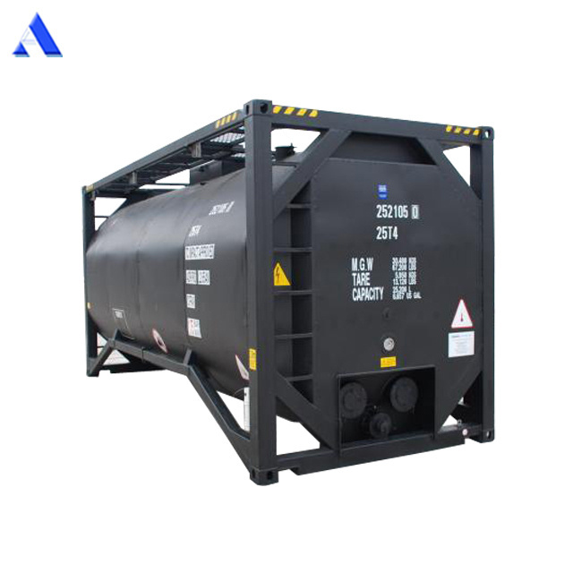 UN T3 Fire Heating 20ft ISO Tank Container for Bitumen Transportation