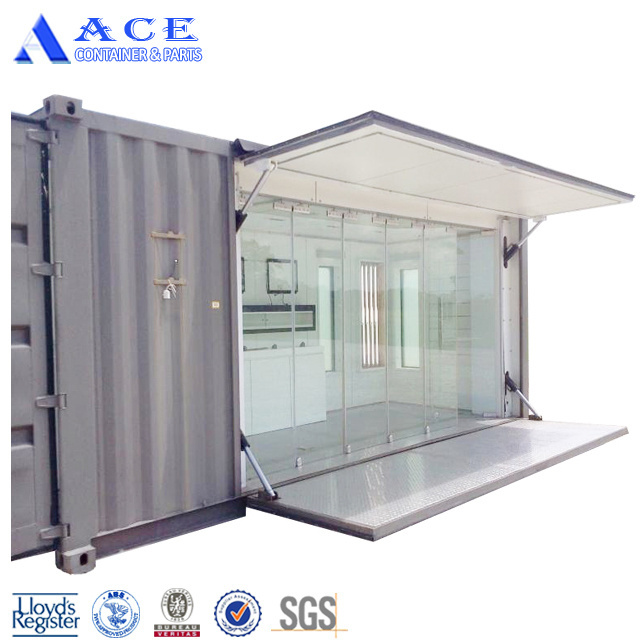 One Unit Customized Mobile Commercial 20ft Kitchen Container Restaurant for Sale