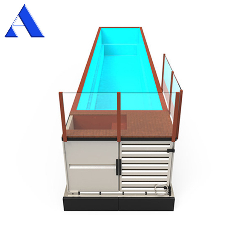 Custom and Design New 40ft Shipping Container Swimming Pool Outdoor for Sale