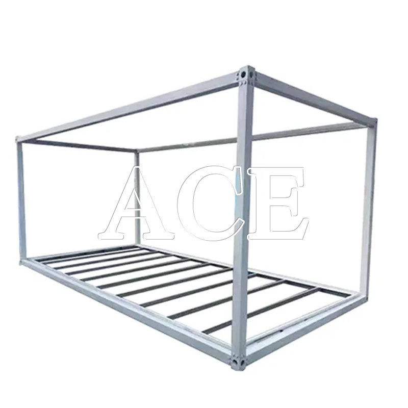 6 x 3 x 2.8 meter Flat Pack Galvanized Light Steel Prefab Shipping Container Steel Frame for Module House or Home