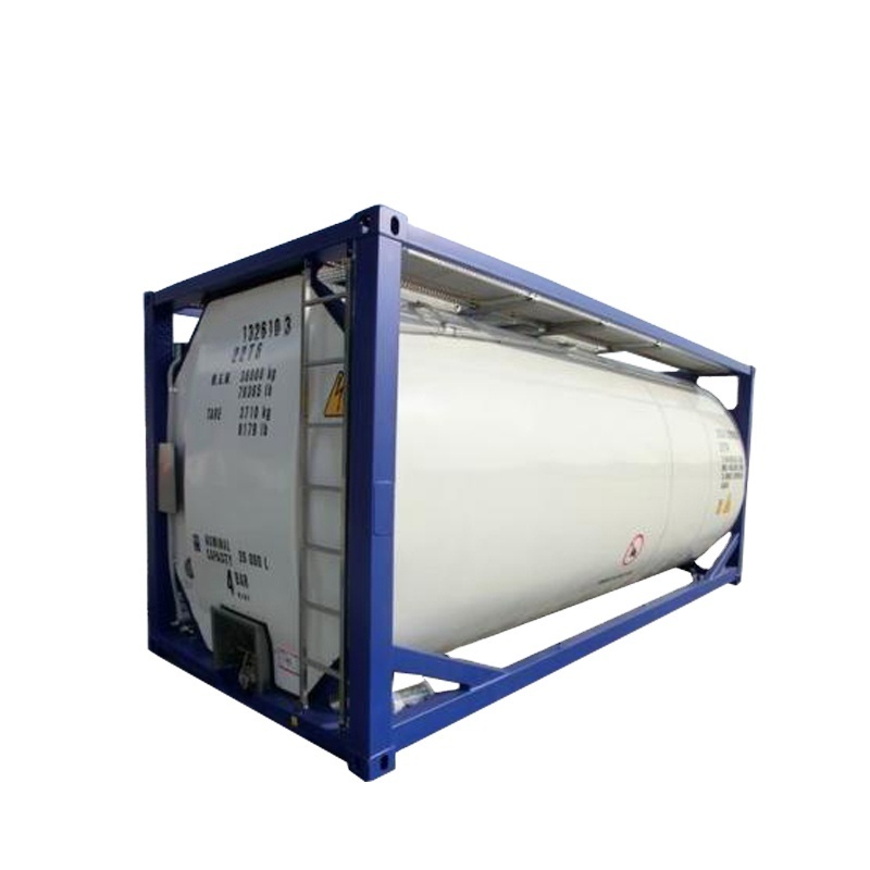 26000L UN IMDG T4 20ft ISO Fuel Tank Container to Transport Diesel and Gasoline