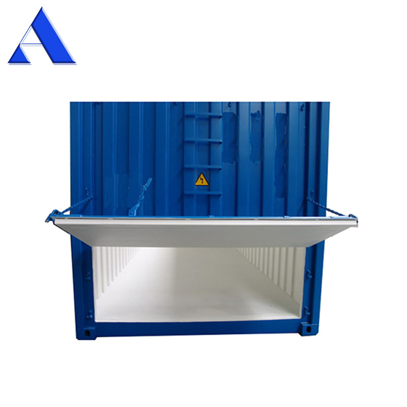 Corten Steel 20ft Dry Bulk Cargo ISO Shipping Container with Discharge Door for Wheat Grain