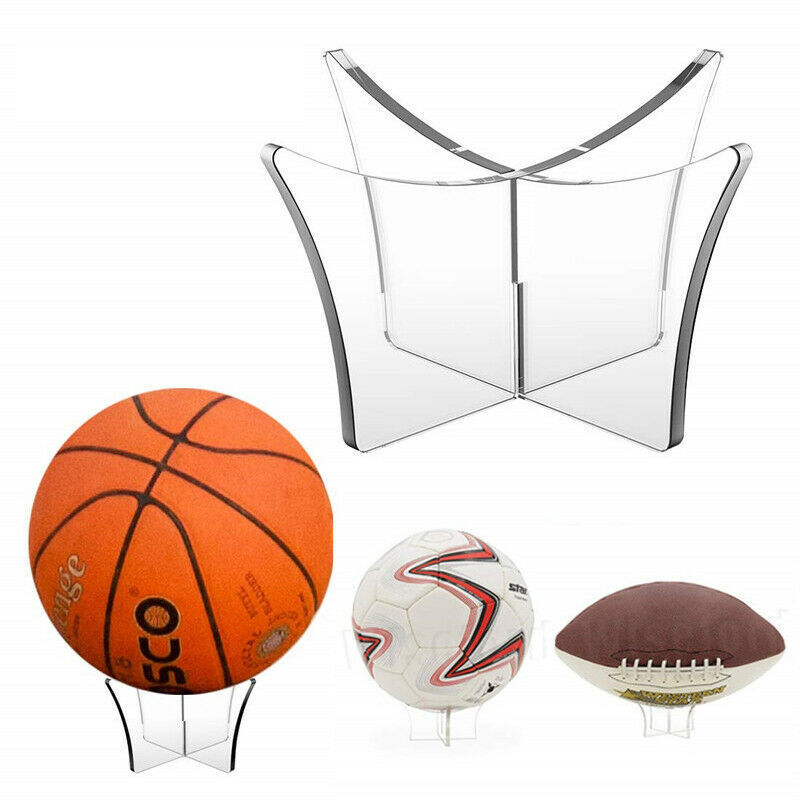 Clear Acrylic Ball Display Stand Ball Bracket Basketball Football Rugby Soccer Holder Acrylic Football Stand