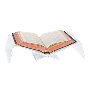 Book Stand Picture Clear Acrylic Book Holder 2 Piece Reading Display Stand Book Holder