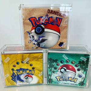 Clear Acrylic Protective Display Pokemon Booster Box Plastic Protector Case