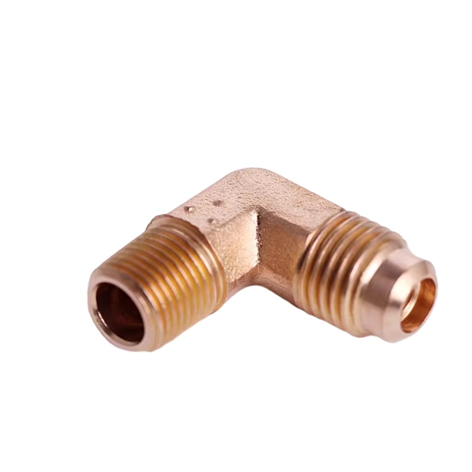 China Factory Price Copper Swivel Elbow Fitting Factory Direct Sale 90 Degree Tube Brass Male Connector Elbow