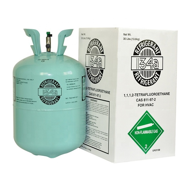 Manufacturer Cheap Price gas 134a r134a 410a refrigerant 13.6kg 1kg Purity 99.9% gas for Car Air Conditioner