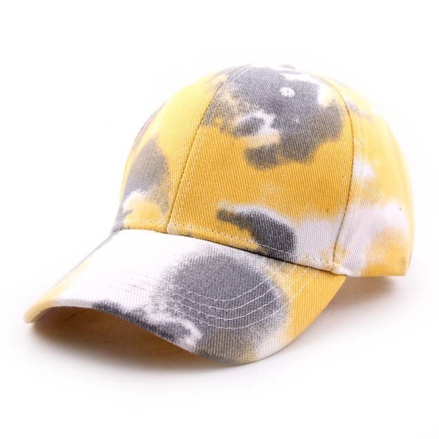 New Tie Dye Baseball Cap 2024 Colorful Baseball Hat sun Outdoor Adjustable Sun Graffiti Bone