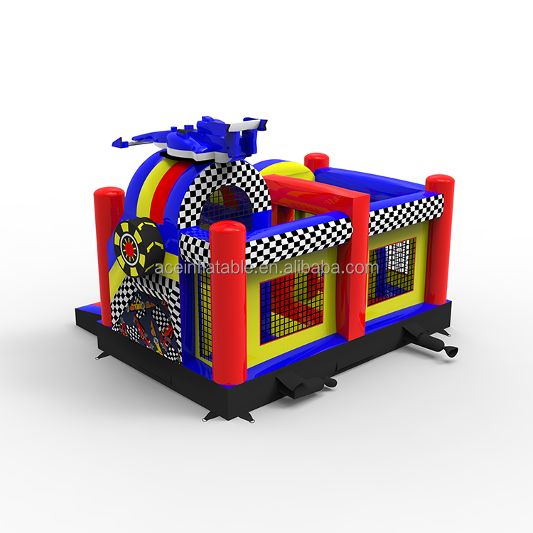 car racing Inflatable bounce House Bouncer For Kids Party Jump And Slide Combo Outdoor Bouncy jumping Castle