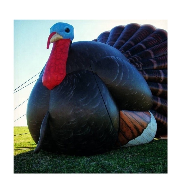 customized giant inflatable turkey cartoon balloon for Thanksgiving decoration