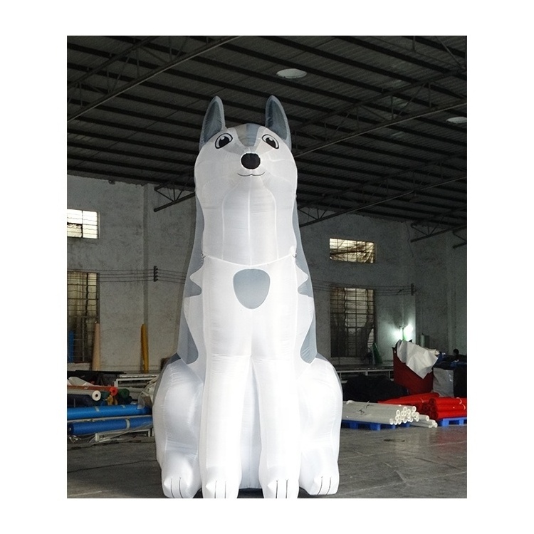 inflatable husky dog model balloon for Christmas decoration event