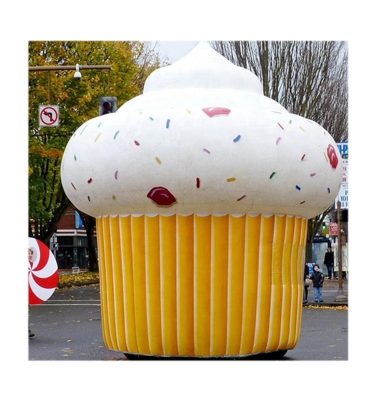 outdoor customized inflatable cupcake model balloon for advertising