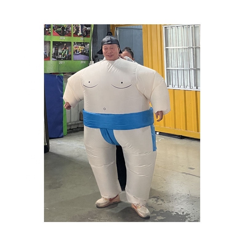 Hot Sale Inflatable Mascot Costume for Party Inflatable Sumo Suits Polyester Unisex Sewing Repair Kits, Package Bag for Adults