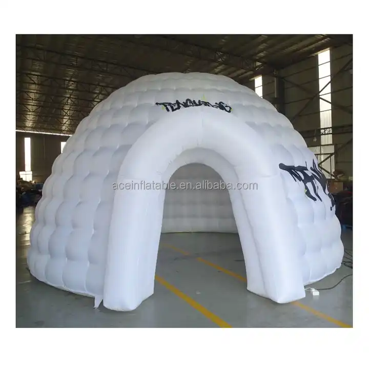 large advertising white black led light giant inflatable dome tent for wedding party event blow up house inflatable igloo