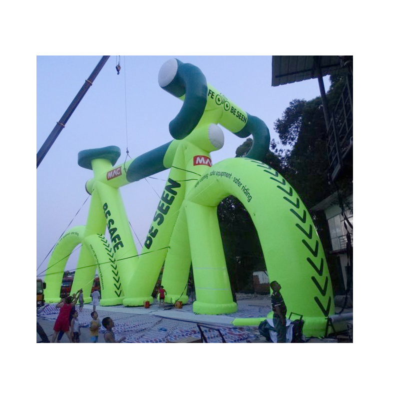 customized giant inflatable bike bicycle model for event