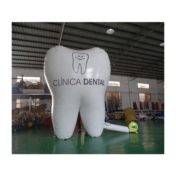 Custom logo giant inflatable tooth model for advertising event