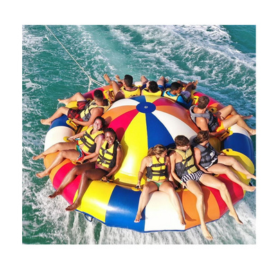 Water Play Equipment Water Sport game inflatable flying inflatable crazy ufo Inflatable Disco boat spinning towable tube