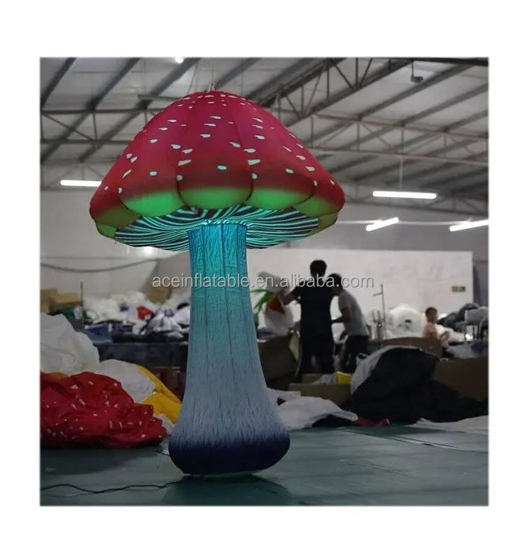 whole sale festival giant led inflatable mushroom decoration for event