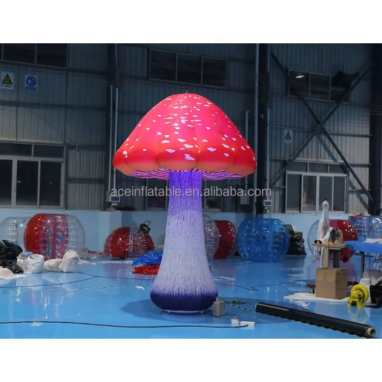 whole sale festival giant led inflatable mushroom decoration for event