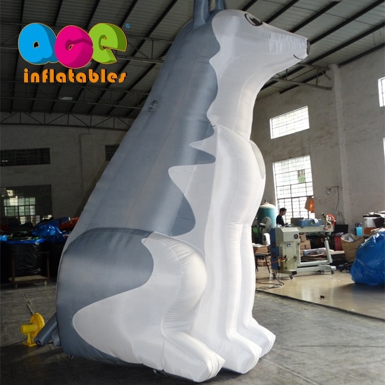 Customized giant inflatable wolf hongyi cartoon toy for advertising event