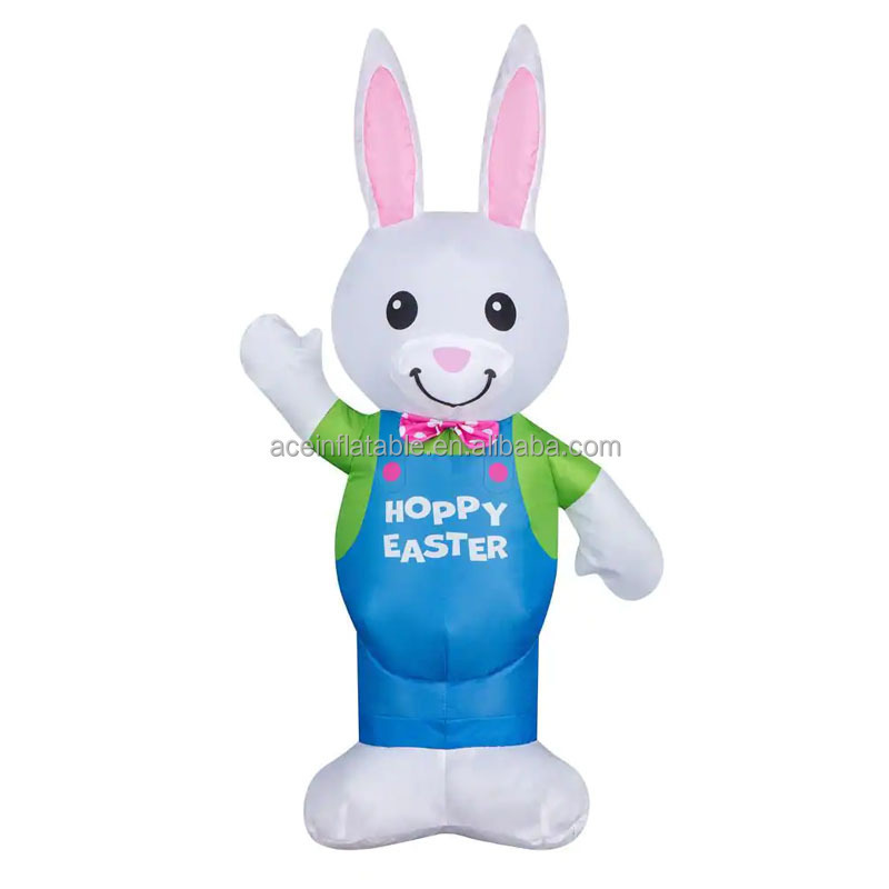 customized giant holiday party decoration rabbit with Egg model animal cartoon Balloon Blow Up easter bunny inflatable