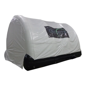 Customized outdoor portable blow up inflatable car cover tent repair workshop wash shelter inflatable car garage tent