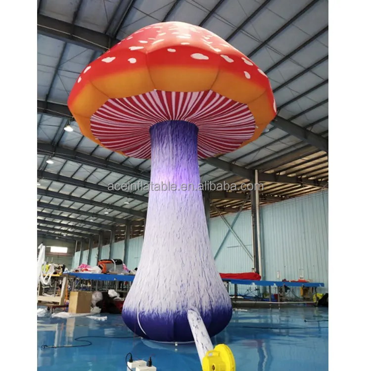 whole sale festival giant led inflatable mushroom decoration for event