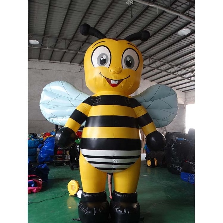 customized  Funny large inflatable bee cartoon toys for advertising