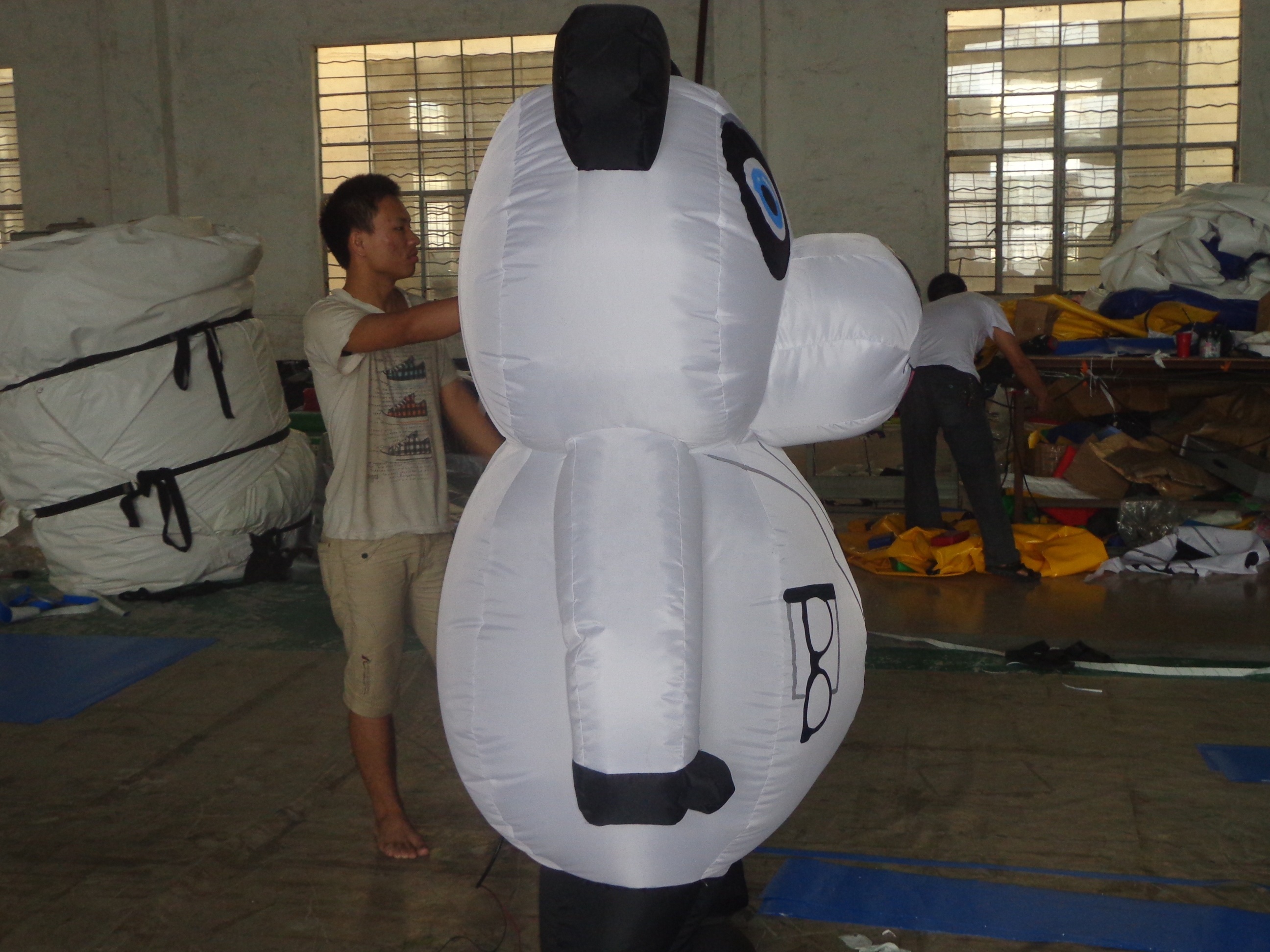 Customized inflatable Panda walking cartoon Inflatable walking  costume for sale