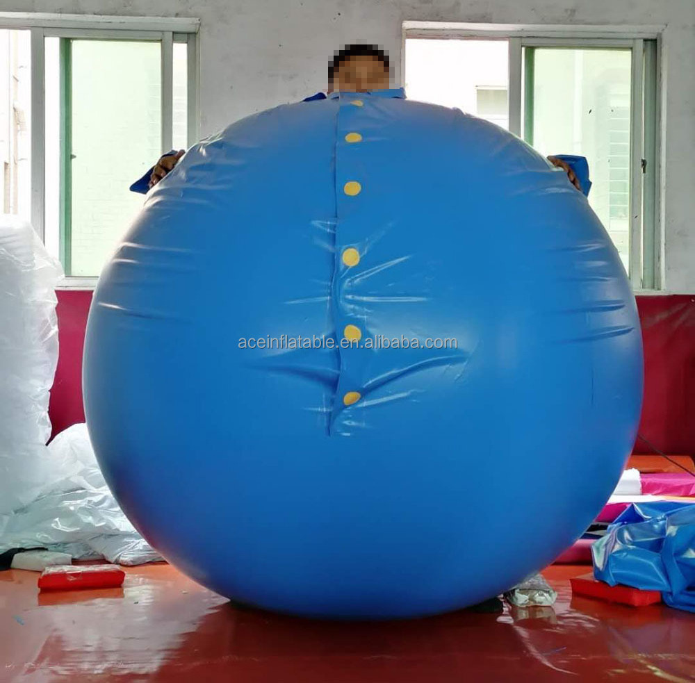 customized inflatable double layer pvc suit Inflatable Ball Game Suit blueberry inflation suit