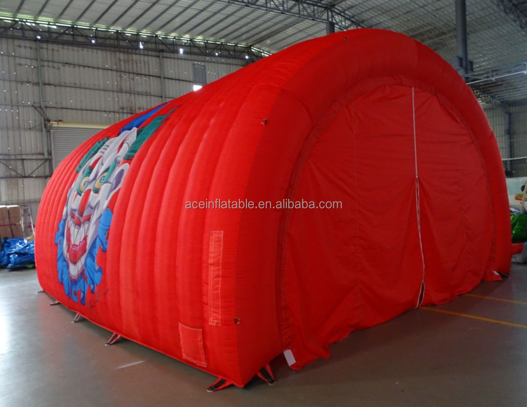 Customized portable car cover repair workshop wash shelter inflatable car garage tent