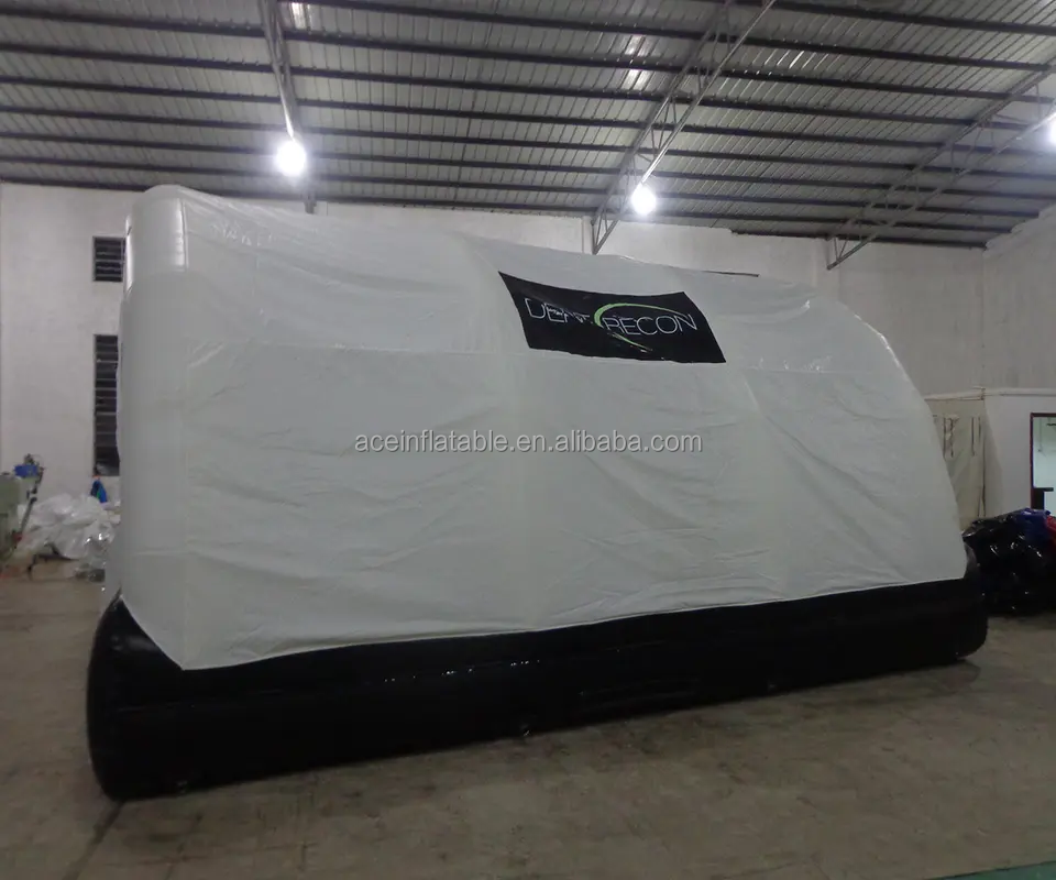 Customized outdoor portable blow up inflatable car cover tent repair workshop wash shelter inflatable car garage tent