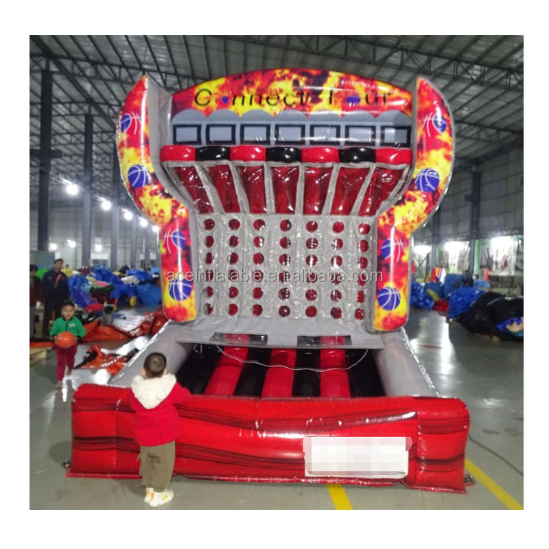 party Interactive sport Games for Kids and Adult inflatable basketball court Target Shooting Hoop giant connect four 4 game