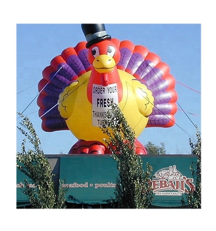 customized giant inflatable turkey cartoon balloon for Thanksgiving decoration