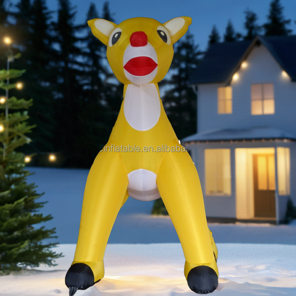 giant Xmas Oxford PVC advertising yard decoration blow up holiday Christmas dolls outdoor Inflatable Reindeer model balloon