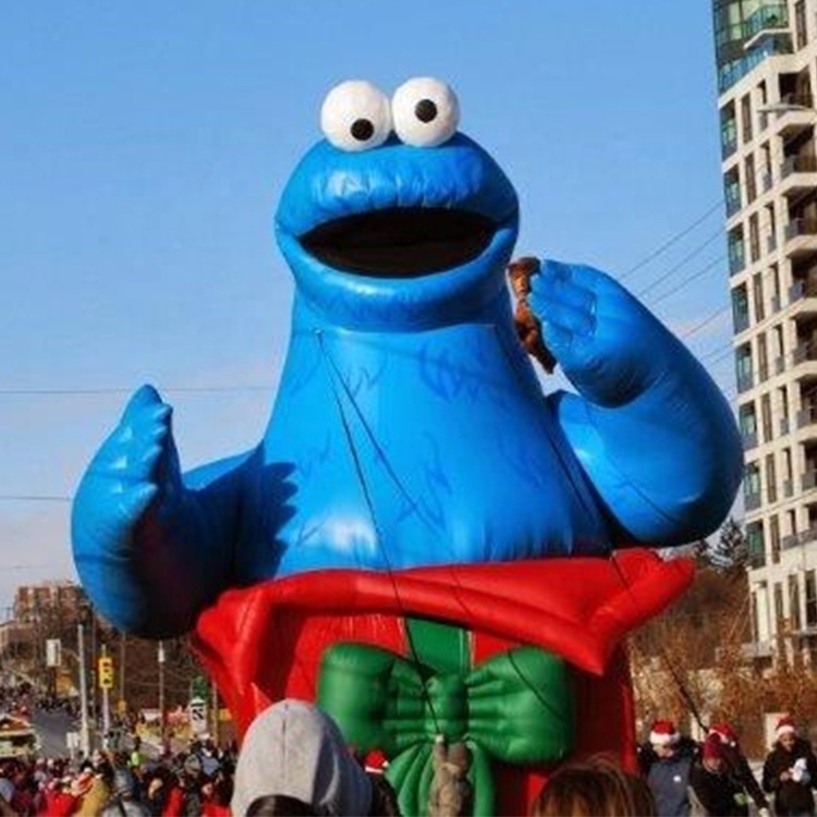 customized Inflatable Cookie Monster Cartoon Character Parade Balloon for sale