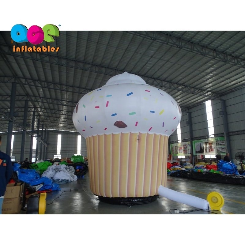 customized advertising decoration inflatable candy cake model inflatable cupcake balloon