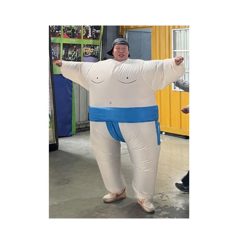 Hot Sale Inflatable Mascot Costume for Party Inflatable Sumo Suits Polyester Unisex Sewing Repair Kits, Package Bag for Adults